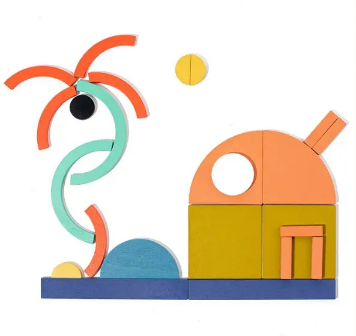 بازی فکری تطابق اشکال چوبی،الگویابی،اسباب بازی چوبی