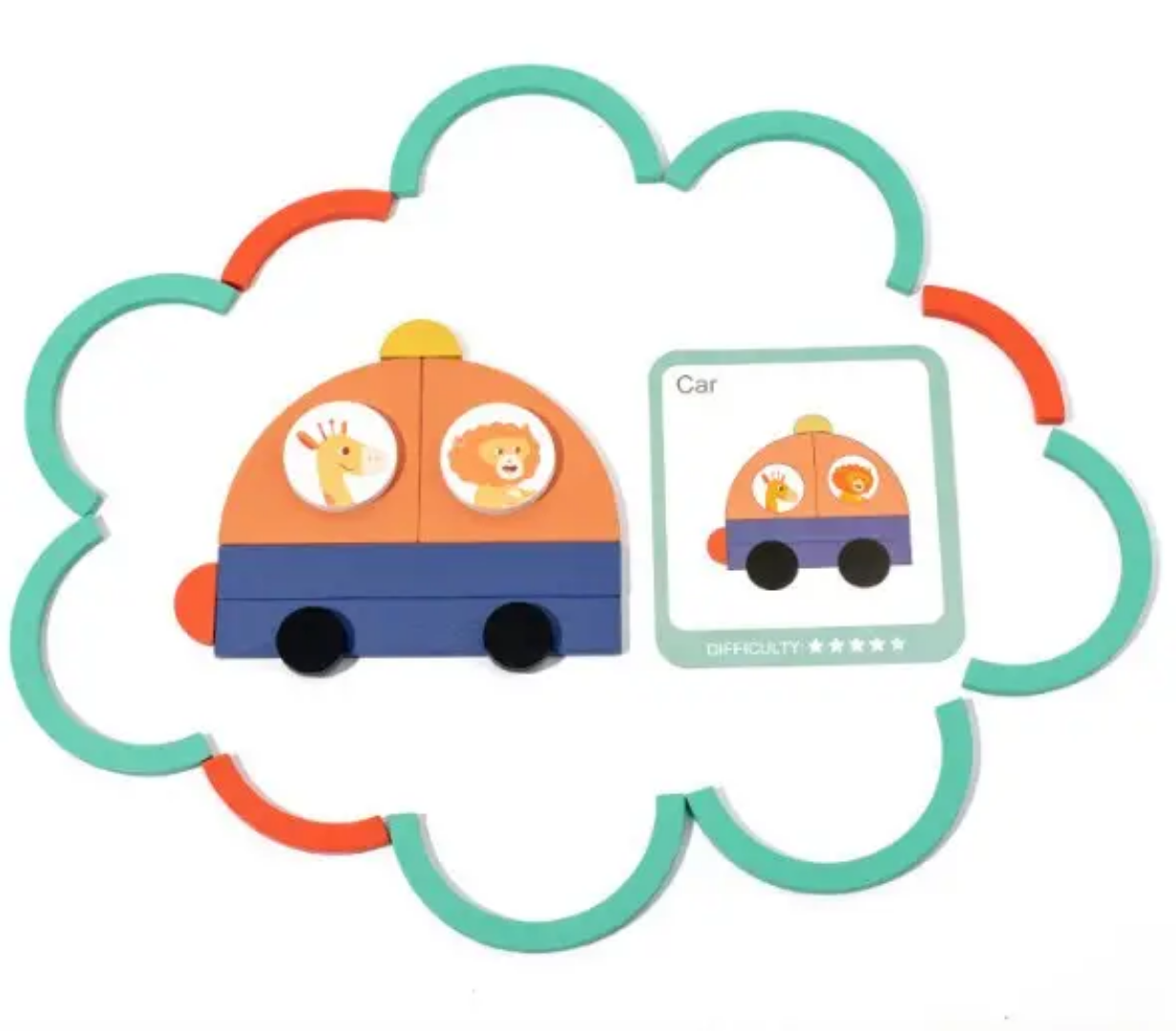 بازی فکری تطابق اشکال چوبی،الگویابی،اسباب بازی چوبی