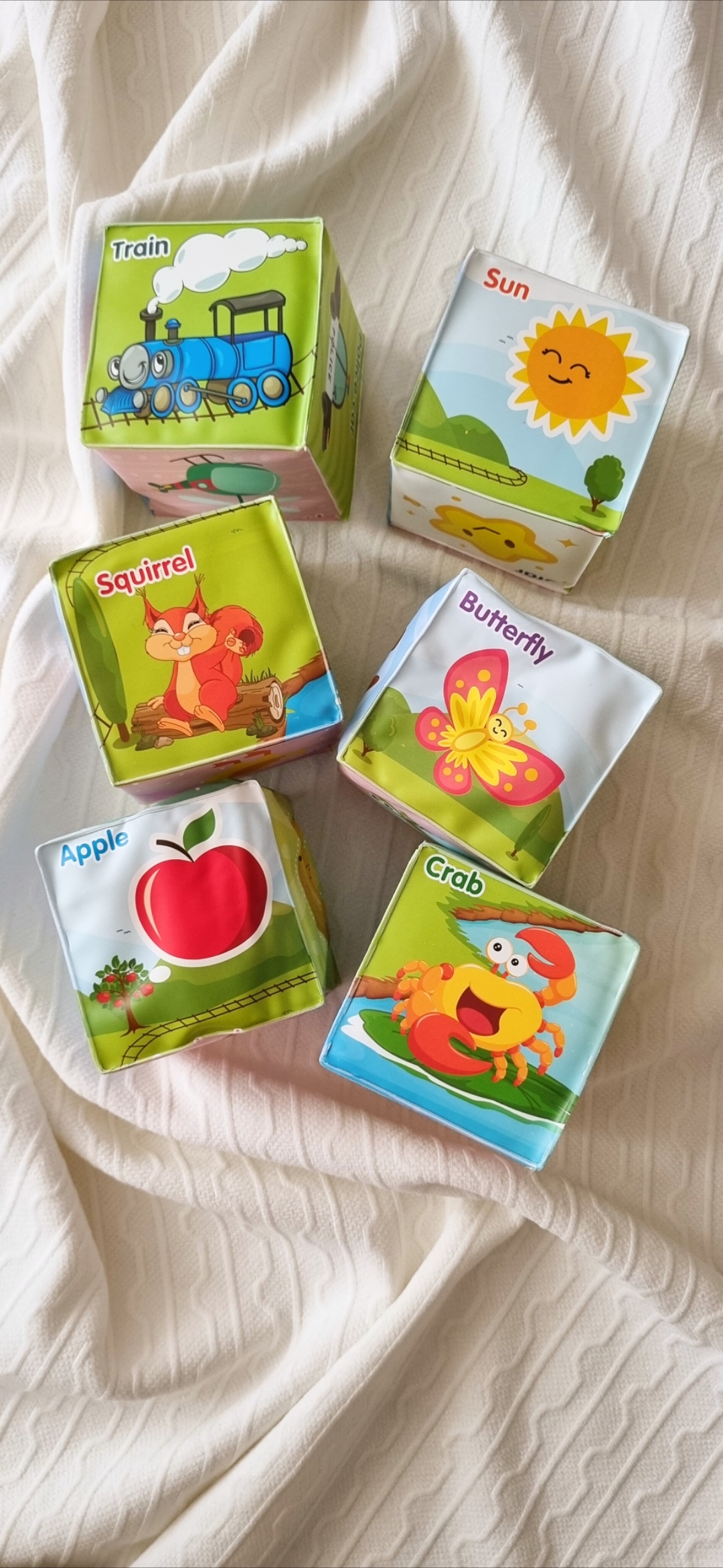 مکعب ابری کودک،مکعب پارچه ای کودک،مکعب حمام